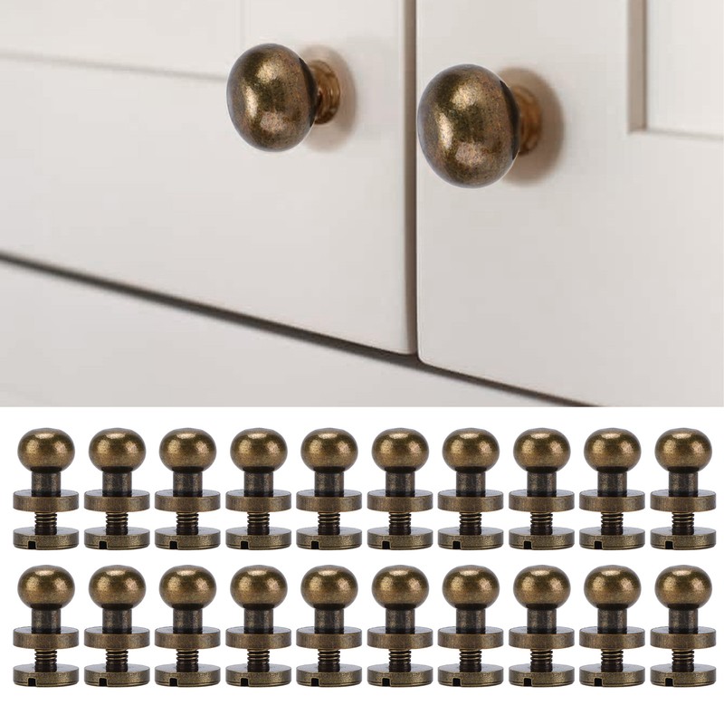 20set Brass Rivets Bronze Wear Resistance Luggage Hardware Accessories for