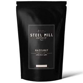 Steel Mill Coffee Co. Hazelnut Flavored Coffee | 12 ounces/Whole Bean/Regular | Grown in Colombia