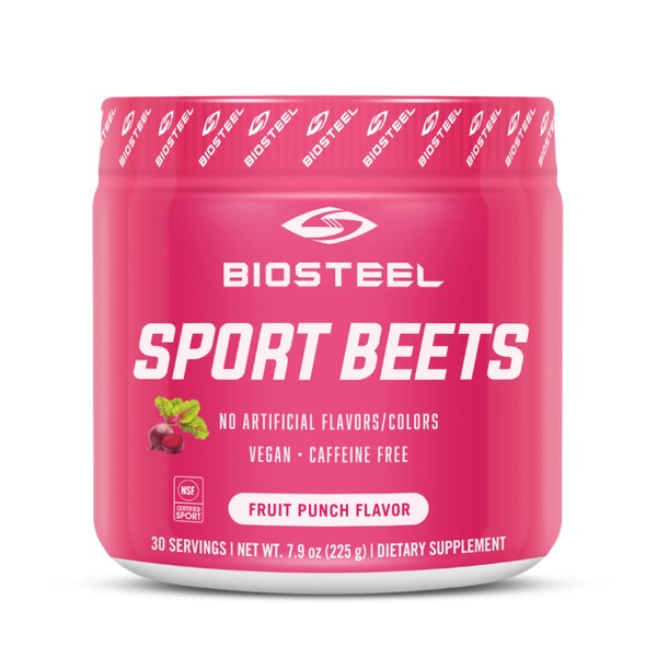 BioSteel Sports Beets Pre-Workout Powder, Non-GMO Formula, Fruit Punch, 30 Servings