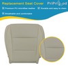 Priprilod Tan Perforated Microfiber Leather Driver Side Bottom Replacement Seat