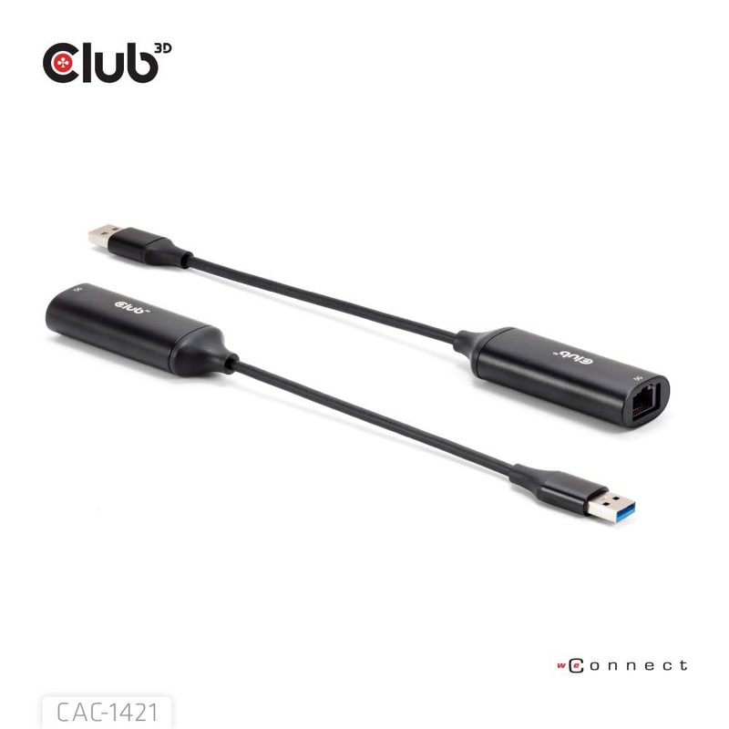 Club 3D CAC-1421 USB 5Gbps Type-A to RJ45 Ethernet M/F