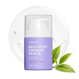 Luxvez Red Light Therapy Activation Serum for Face – Hydrating & Firming Booster for LED Red Light Devices – Anti-Aging Green Tea Serum with Niacinamide, Hyaluronic Acid, Peptides & Collagen – 1 fl oz