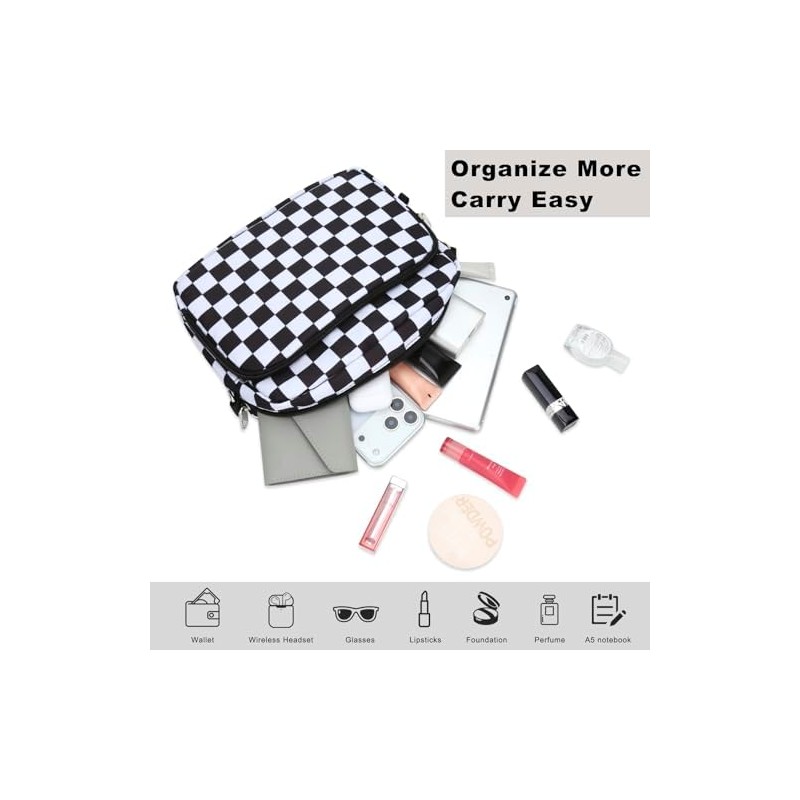 Bolso Cruzado Antirrobo de Nylon con Protección RFID – E‑Tree