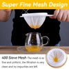 Fine Strainer, Hair Strainer Kitchen, 400/200/100 Mesh Kitchen Strainer, Plastic,