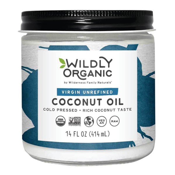 Wildly Organic Virgin Unrefined Cold Pressed Coconut Oil, 414 ml