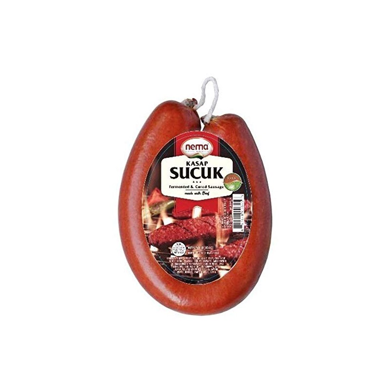 Halal Zabiha Beef Sausage, 1 LB (Butcher(Kasap) Sucuk)