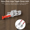 2 Pack Toggle Latch Clamp, Heavy Duty Latches, 2000Lbs Holding