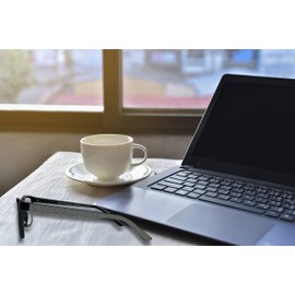 Women's Anti Blue Light Premium Readers – Clear Frame with Silver Glitter Arm Design, Lightweight (Silver, 1.5)