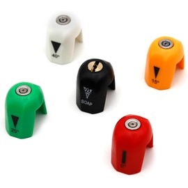 UPMMUD for Sun Joe SPX3000 Pressure Washer Nozzle Tips Set, Washer Accessories 0°, 15°, 25°, 40°, Soap - 5Pcs