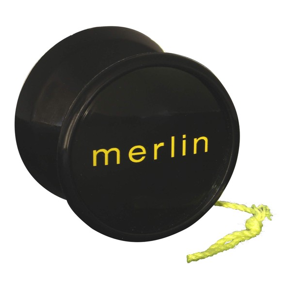 Yoyo King Merlin Pro Yoyo with Ball Bearing Axle and Extra String … (Black)