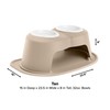 WeatherTech Double High Pet Feeding System w/Plastic Dog/Cat Bowls -