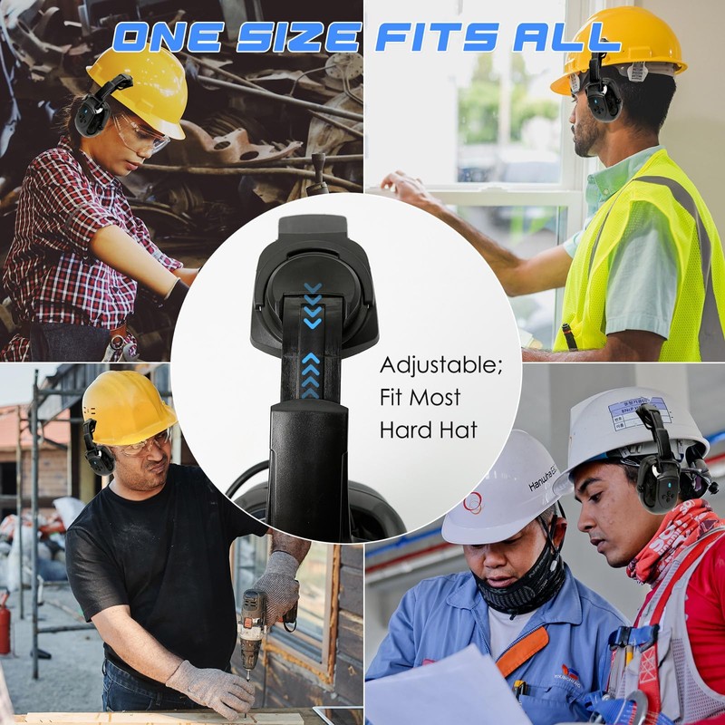 Aolamegs - Orejeras duras con Bluetooth - NRR 26db con
