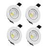 ZDPCYT Recessed Downlight 110V Dimmable 3WCOB CRI80 Spotlight Lamp Daylight
