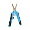 Hydrofarm Precision Pruners, Curved / Straight, Stainless/Tita - Blue Curved