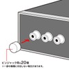 Sanwa Supply TK-CAP1 AV Jack Cap (for Pin Jacks), Pack