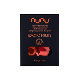 Nuru Exotic Fruit Massage Soap 100 g - Natural Massage Soap with Vegetable Oils, Moisturising & Skin Nourishing, Relaxing Applications & Gentle Cleansing, Sensitive Skin