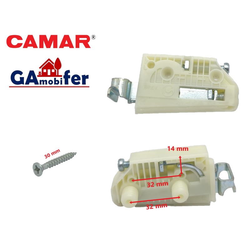 GAMOBIFER. Reggipensile CAMAR per Pensili Cucina. Ganci Mobili Sospesi (coppia