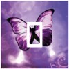 stika.co Pack of 2 Purple Butterfly Light Switch Sticker vinyl