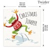 Twizler Lustige Weihnachtskarten, 6 Stück – Frosch-Pullover-Design – 6 Stück