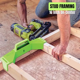 Framing Tools, 16 Inch On-Center, Stud Master 16 framing spacing Tool, 100% Resistant TPR Material