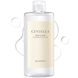 dr.pepti Agua Limpiadora Profunda Centella - Limpiador Facial Desmaquillante Micelar Coreano - Equilibra El Ph, Hidratante, Suave Para Pieles Sensibles Y Secas, Aminoácidos De Manzana, Péptidos, 13,5