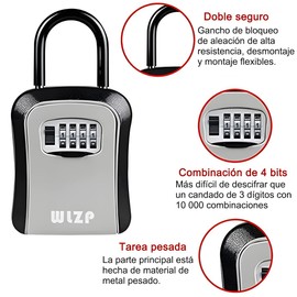 AXIDUN Caja para Llaves, Caja de Seguridad para Llaves,Guarda Llaves Rueda de Código de 4 Dígitos, Daño Impermeable y Violento, Adecuado para el Hogar, Fábrica,etc