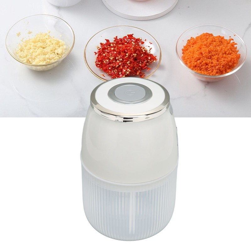 Electric Garlic Chopper 3 Blade Powerful Motor Multifunctional Food Processor