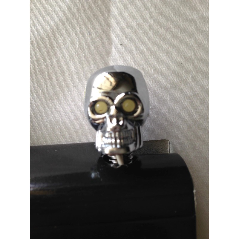 Pilot Automotive Chrome Skull Universal Windshield Washer Jet Spray Nozzle