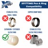 2 Pieces XFITTING 1/2" Pex A x 5/8" OD Compression