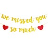 We Missed You So Much Banner Set - Gold Glitter
