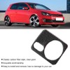 Qiilu Headlight Switch Frame, Carbon Headlight Switch Panel Cover Trim