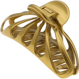 Camila Paris CP3055 - Pinzas para el pelo francés para mujer, para cabello grueso y volumen, color dorado, pinzas para el pelo para niñas, modernas y duraderas y elegantes accesorios para el cabello para mujer, agarre fuerte, agarre antideslizante, fabric