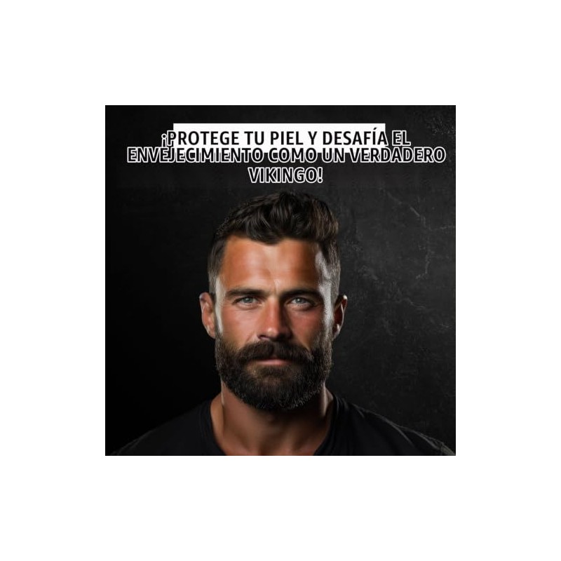 Viking Revolution Crema Facial Antienvejecimiento Hombres Hidratante Ácido Hialurónico Aloe