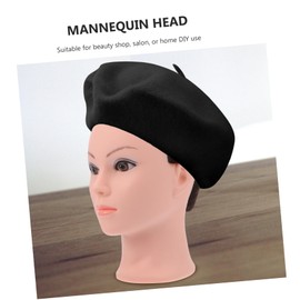 Gatuida Synthetic Hair Cosmetology Doll Head Training Mannequin for Hairdressing Natural Color for Braiding Styling High Temperature for Salon Education