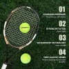 SPORTIC 4 PCS Tennis Balls,High Bounce Practice Tennis Balls with