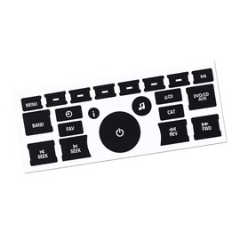 AC Dash Button Repair Kit - Replacement Sticker for Fixing Ruined Faded A/C Control Buttons - Car SUV Truck Accessories (21-Key)