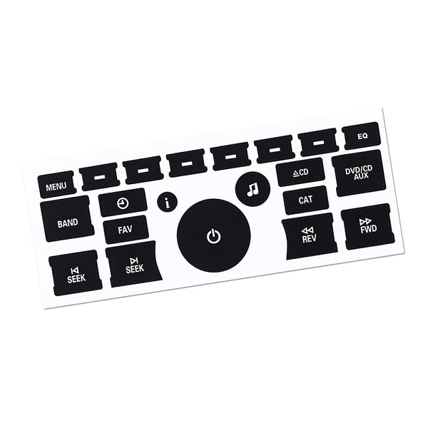 AC Dash Button Repair Kit - Replacement Sticker for Fixing