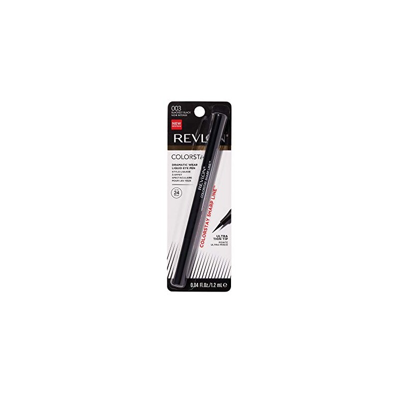 Revlon ColorStay Liquid Eye Pen Classic, Blackest Black, 14 gr