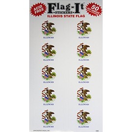 Illinois - State Stickers (50 Pack)
