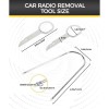 NoBrand Removal Tool Kit, Car Accessories Stereo Removal Tool, Key