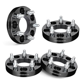 EVIL ENERGY 5x4.5 to 5x4.75 Wheel Spacers Adapters 1 inch Compatible for Chevy 1982-2004 S10, 5x114.3 mm to 5x120.65 mm 5 Lugs 74.1 mm Hub Bore M12x1.5 Studs Black, Not Hubcentric