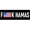 Brian Bula Anti Hamas American Flag Magnet Large 3x9 Bumper