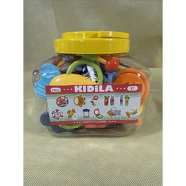 Kidila 13pcs Baby Rattle Series Bucket Of Rattles AM1
