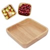 Wood Salad Bowl Square Thicked Simple Food Rice Salad Bowl