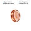 sourcing map Copper End Cap Pipe Welding Connection 42 mm