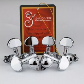 Grover Products NEW Grover 502C LOCKING Tuners 3x3 for Modern Gibson Les Paul SG - CHROME