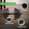 Tunturi Vinyl Dumbbell Set 28kg, 2 Dumbbells, 12 Weight Plates,