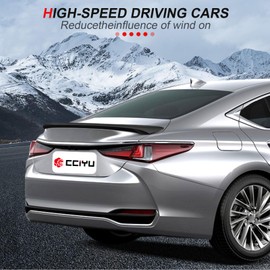 cciyu Lip Style Rear Trunk Lip Spoiler Wing Fits for 2019-2023 For Lexus For ES300h,2019-2023 For Lexus For ES350 Racing Trunk Spoiler(ABS Matte Black)