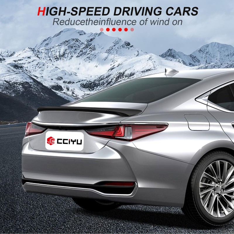 cciyu Lip Style Rear Trunk Lip Spoiler Wing Fits for
