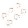 100pcs Heart Shape Paper Clips Cute Metal Paper Clips Portable